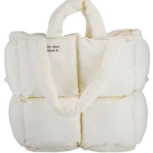 My mum made it - PUFFER TOTE BAG - CREAM
